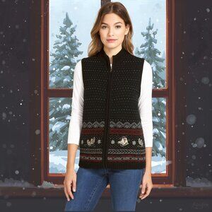Vintage Northern Reflections Skating Theme Vest - M